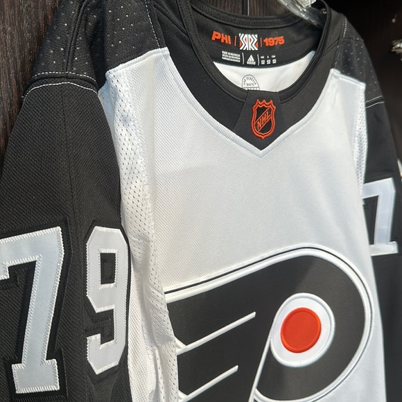 Carter Hart Philadelphia Flyers adidas Reverse Retro 2.0 Authentic Player Jersey - Picture 4 of 6